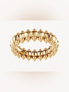 Gold Spike Stackable Ring - Women Jewelry